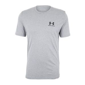 UNDER ARMOUR Funkčné tričko 'Sportstyle' sivá melírovaná / čierna vyobraziť