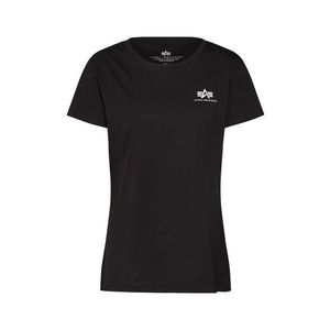 ALPHA INDUSTRIES Tričko 'Basic T Small Logo Wmn' čierna vyobraziť