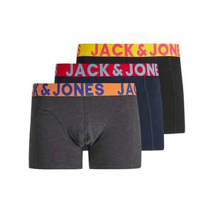 JACK & JONES Boxerky námornícka modrá / tmavosivá / čierna vyobraziť