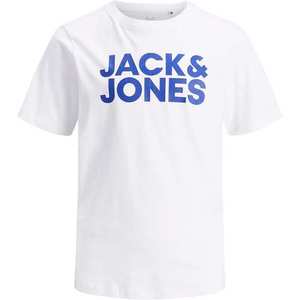 Jack & Jones Junior Tričko 'ECORP' biela / modrá vyobraziť