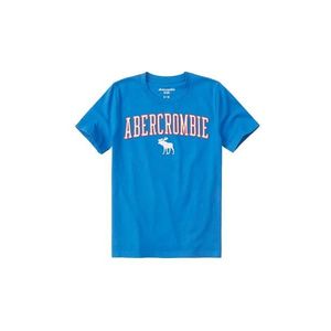 Abercrombie & Fitch Tričko 'SB19-FEB' modrá / neónovo červená / biela vyobraziť