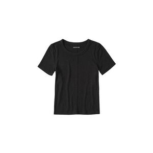 Abercrombie & Fitch Tričko 'S119-SS SLIM RIB TEE NEUTRALS' čierna vyobraziť