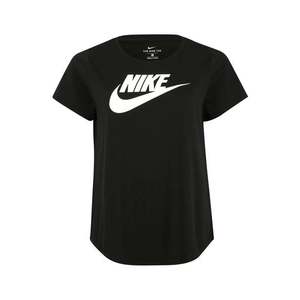 Nike Sportswear Tričko 'W NSW TEE ESSNTL FUTURA PLUS' biela / čierna vyobraziť