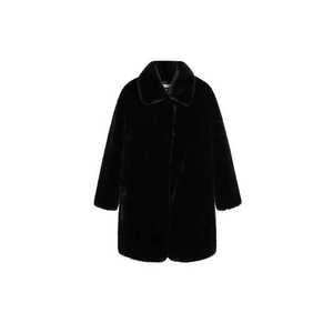 MANGO Zimný kabát čierna vyobraziť