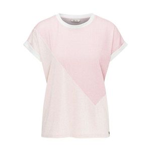 Petrol Industries Tričko pastelovo ružová / ružová / biela vyobraziť
