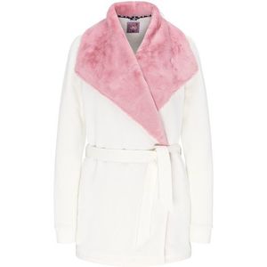 MYMO Tepláková bunda biela / ružová vyobraziť