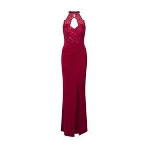 Lipsy Večerné šaty 'WS RED HLTR SQ WRP M' brusnicová vyobraziť