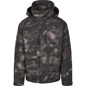 Urban Classics Zimná bunda farby bahna / čierna / olivová / svetlosivá vyobraziť