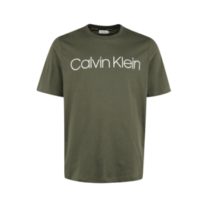 Calvin Klein Tričko olivová / biela vyobraziť
