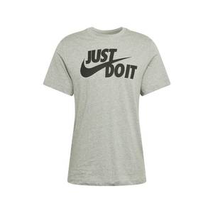 Nike Sportswear Tričko čierna / sivá melírovaná vyobraziť