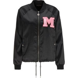 MYMO Prechodná bunda čierna / ružová vyobraziť