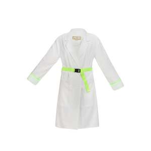 MYMO Letný kabát biela / neónovo zelená vyobraziť