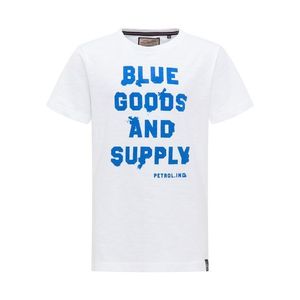 Petrol Industries Tričko biela / modrá vyobraziť