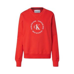 Calvin Klein Jeans Mikina červená / biela vyobraziť