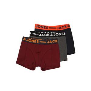 Jack & Jones Junior Nohavičky sivá melírovaná / modrá / tmavočervená vyobraziť