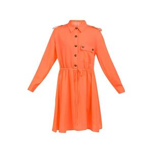 MYMO Košeľové šaty neónovo oranžová vyobraziť