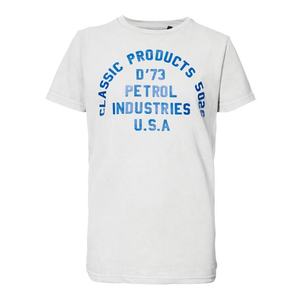Petrol Industries Tričko modrá / svetlosivá vyobraziť