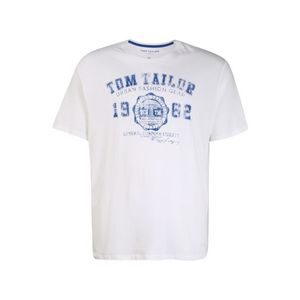 TOM TAILOR Men Plus Tričko biela / modrá vyobraziť