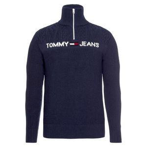 Tommy Jeans Sveter modrá / biela / červená vyobraziť