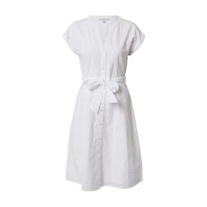 ESPRIT Košeľové šaty 'Schiffli' biela vyobraziť