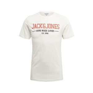 JACK & JONES Tričko 'JORHAND' biela / prírodná biela vyobraziť
