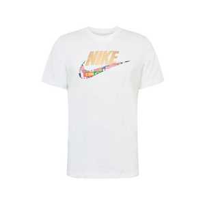 Nike Sportswear Tričko biela / zlatá / zmiešané farby vyobraziť