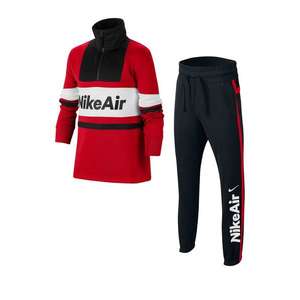Nike Sportswear Set biela / čierna / červená vyobraziť
