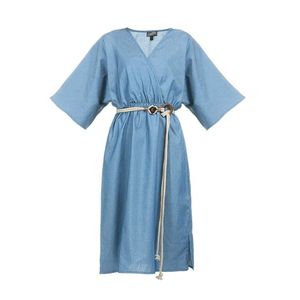 DreiMaster Vintage Letné šaty modrá denim vyobraziť