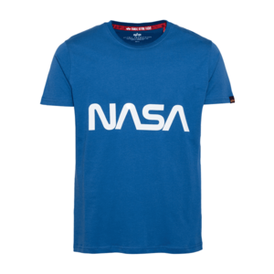 ALPHA INDUSTRIES Tričko 'NASA' biela / modrá vyobraziť