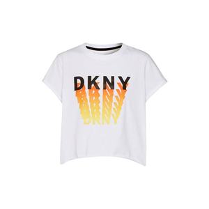 DKNY Performance Tričko čierna / biela / oranžovo červená vyobraziť