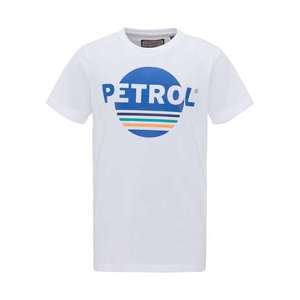 Petrol Industries Tričko biela / modrá / oranžová / tyrkysová vyobraziť