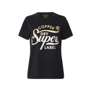 Superdry Tričko čierna / zlatá vyobraziť