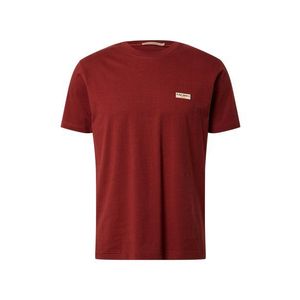 Nudie Jeans Co Tričko 'Daniel Logo' hrdzavo červená vyobraziť