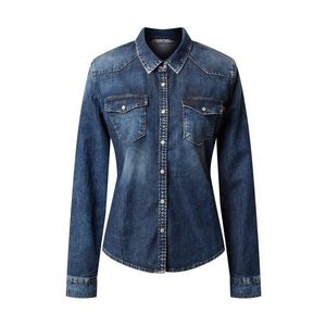 LTB Blúzka 'Lucinda' modrá denim vyobraziť