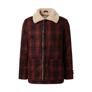 Nudie Jeans Co Zimná bunda 'Mangan Lumber' tmavomodrá / hrdzavo červená vyobraziť