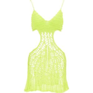 MYMO Plážové šaty neónovo zelená / neónovo žltá vyobraziť