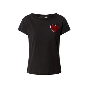 Love Moschino Tričko čierna / biela / červená vyobraziť