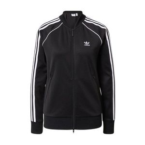 ADIDAS ORIGINALS Tepláková bunda čierna / biela vyobraziť