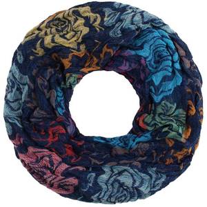 MO Kruhový šál 'Mimo' zmiešané farby / námornícka modrá vyobraziť