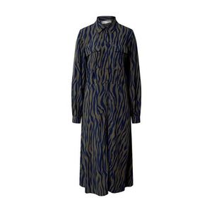 MOSS COPENHAGEN Košeľové šaty 'Jaine' modrá / brokátová vyobraziť