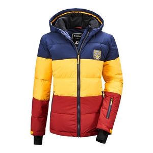 KILLTEC Outdoorová bunda 'Fiames' námornícka modrá / žltá / červená vyobraziť