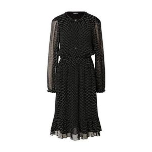 Stella Nova Košeľové šaty 'Saga' čierna / biela vyobraziť