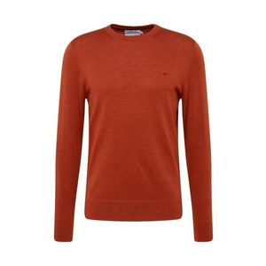 Calvin Klein Sveter 'SUPERIOR WOOL CREW NECK SWEATER' tmavooranžová vyobraziť