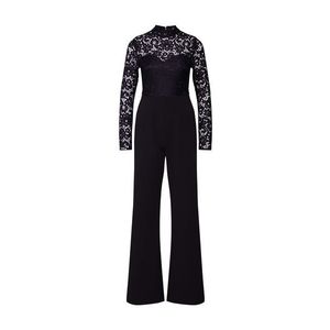 Missguided Overal 'Lace Top Long Sleeved Jumpsuit' čierna vyobraziť