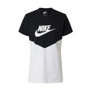 Nike Sportswear Tričko 'W NSW HRTG TOP SS' čierna / biela vyobraziť