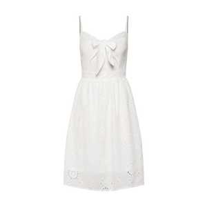 Missguided Letné šaty 'Tie Front Broderie' biela vyobraziť
