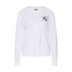 Tommy Jeans Tričko 'Globe' biela vyobraziť