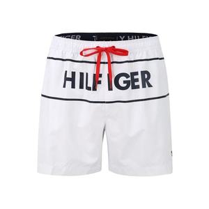 Tommy Hilfiger Underwear Plavecké šortky prírodná biela / tmavomodrá / melónová vyobraziť