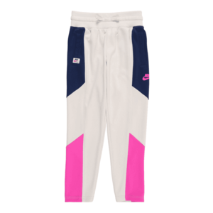 Nike Sportswear Nohavice ružová / námornícka modrá / béžová vyobraziť