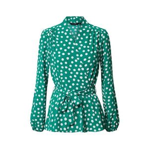 Dorothy Perkins Blúzka 'WRAP TOP' zelená / biela vyobraziť